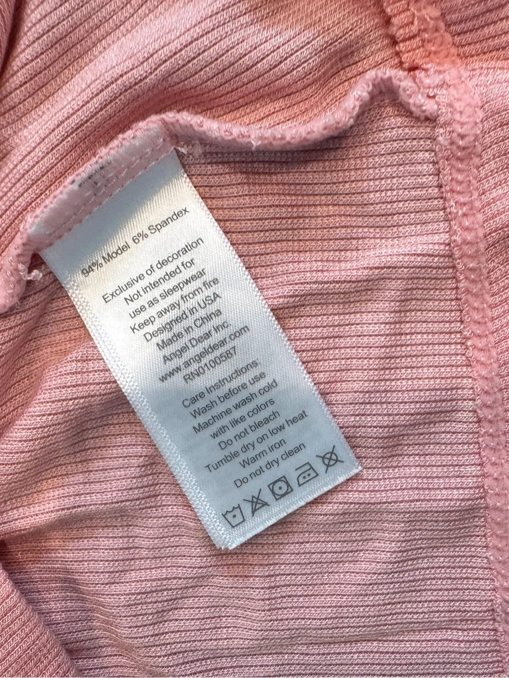 NWOT Angel Dear baby girl outfit sz 6-12M pink